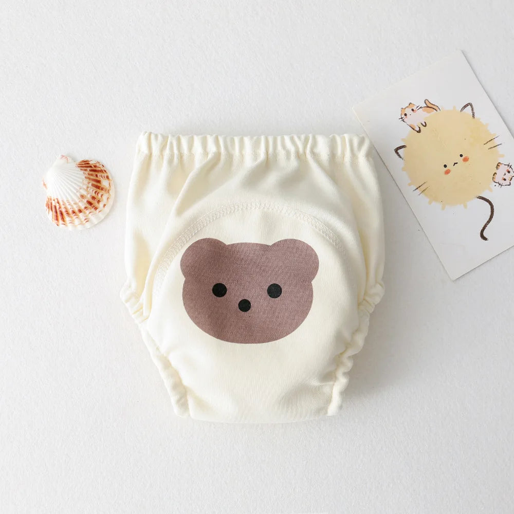 Lunivo TiniSteps reusable toddler potty training pants in the Cuddly Bear print
